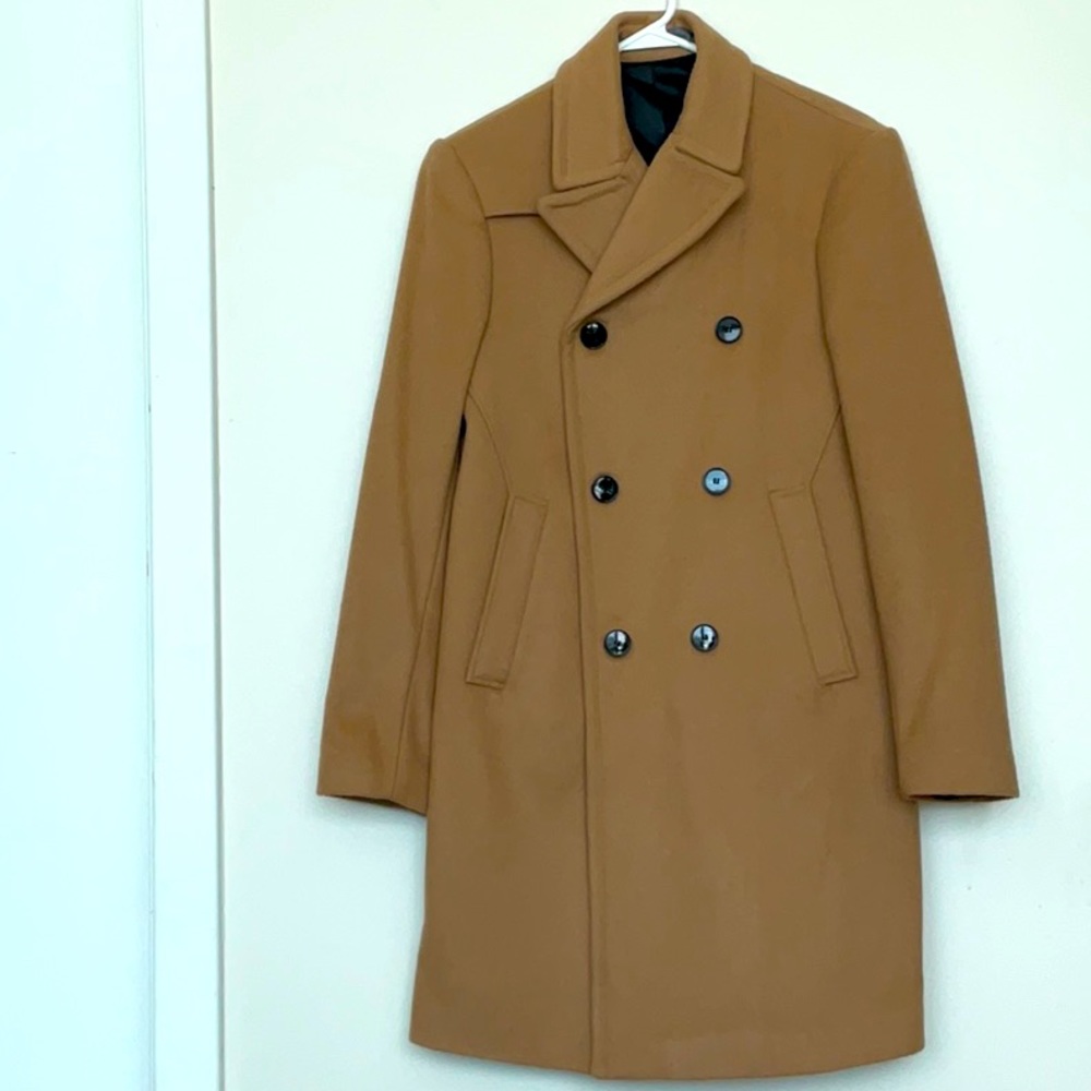 ZARA DOUBLE-BREASTED SLIM FIT COAT